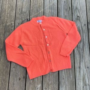 Vintage Orange Knit Cardigan
